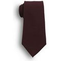 60" Extra Long Maroon Poplin Polyester Tie